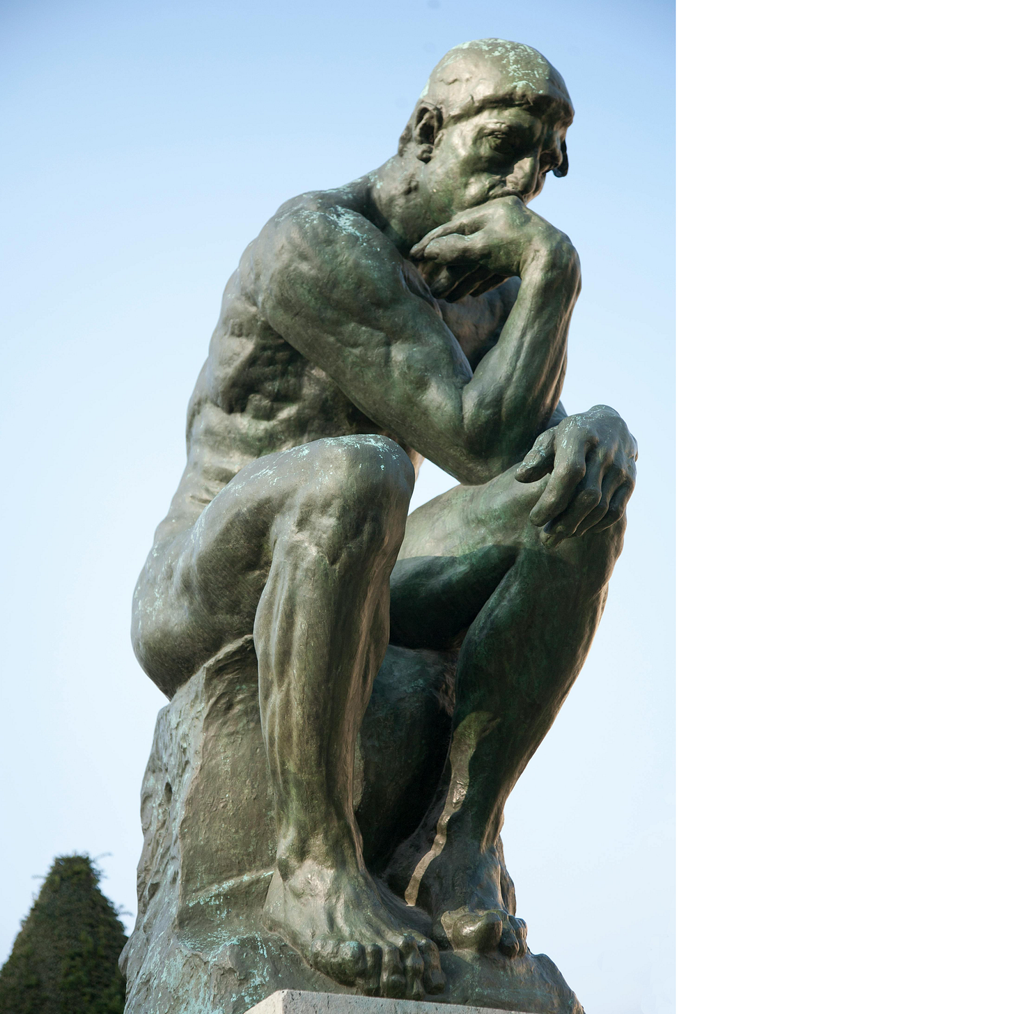 Auguste Rodin’s famous sculpture ‘The Thinker’ retitled “The Useless Eater’ under WEF Art Reset