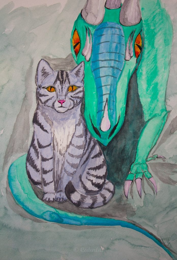 Cat and dragon-4