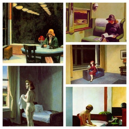 La pintora española de la soledad y el silencio que tanto evoca a Hopper