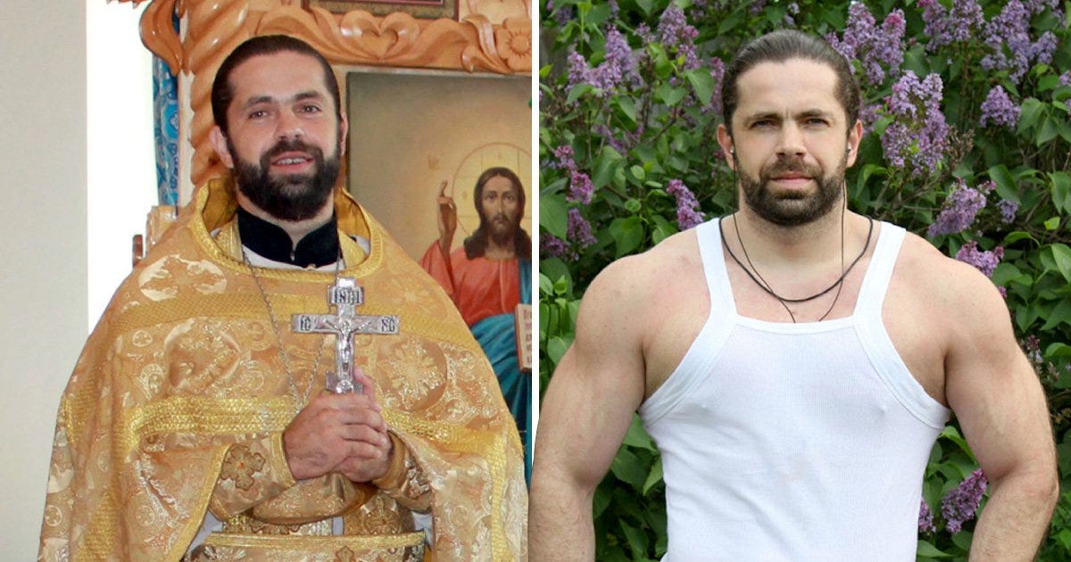 Meet Maxim, the champion powerlifting Russian Orthodox priest | Metro News