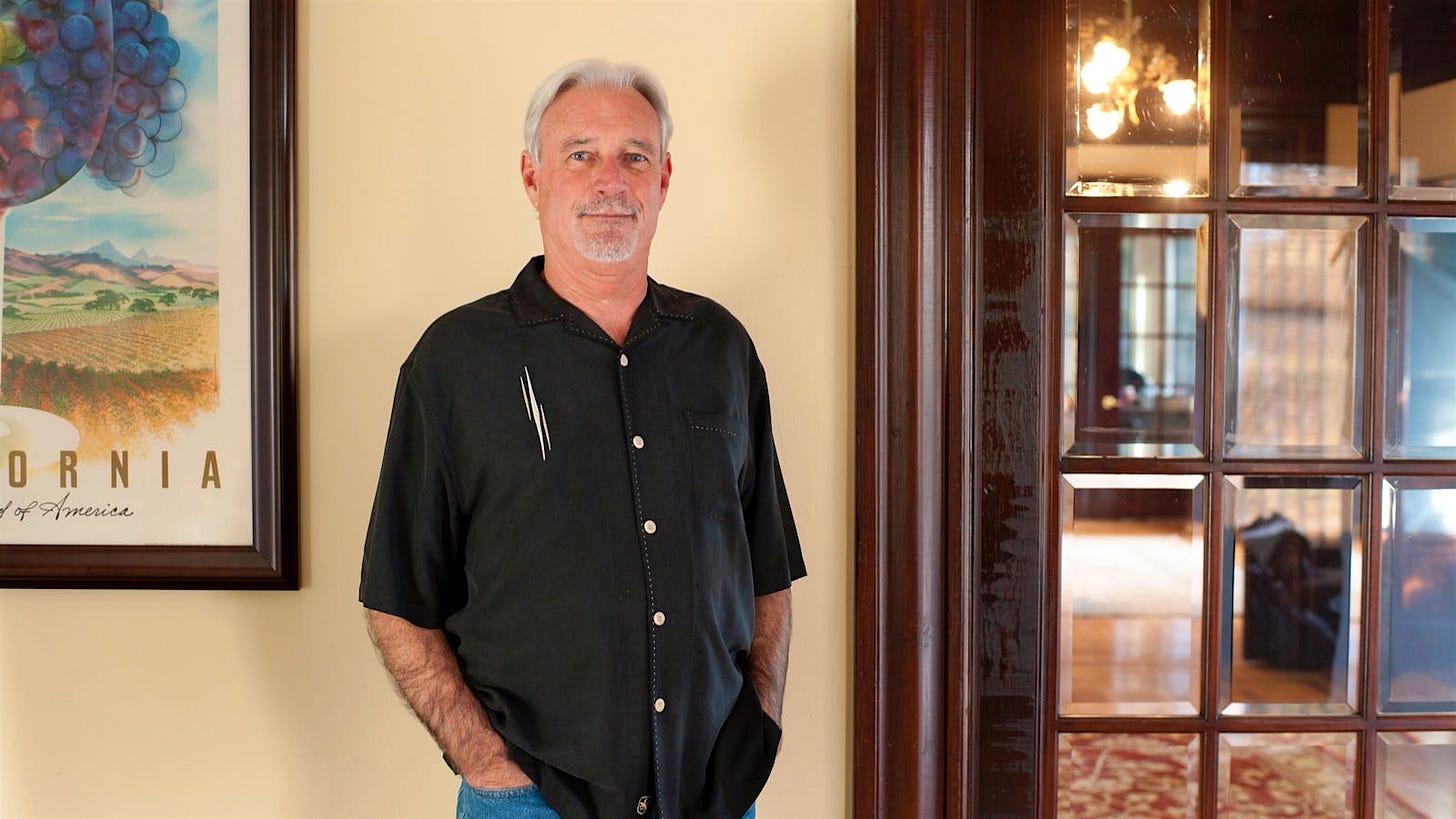 James Laube in the Wine Spectator Napa offices.