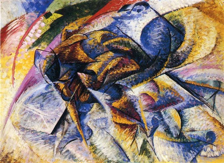 Dynamism of a Cyclist, 1913 - Umberto Boccioni - WikiArt.org