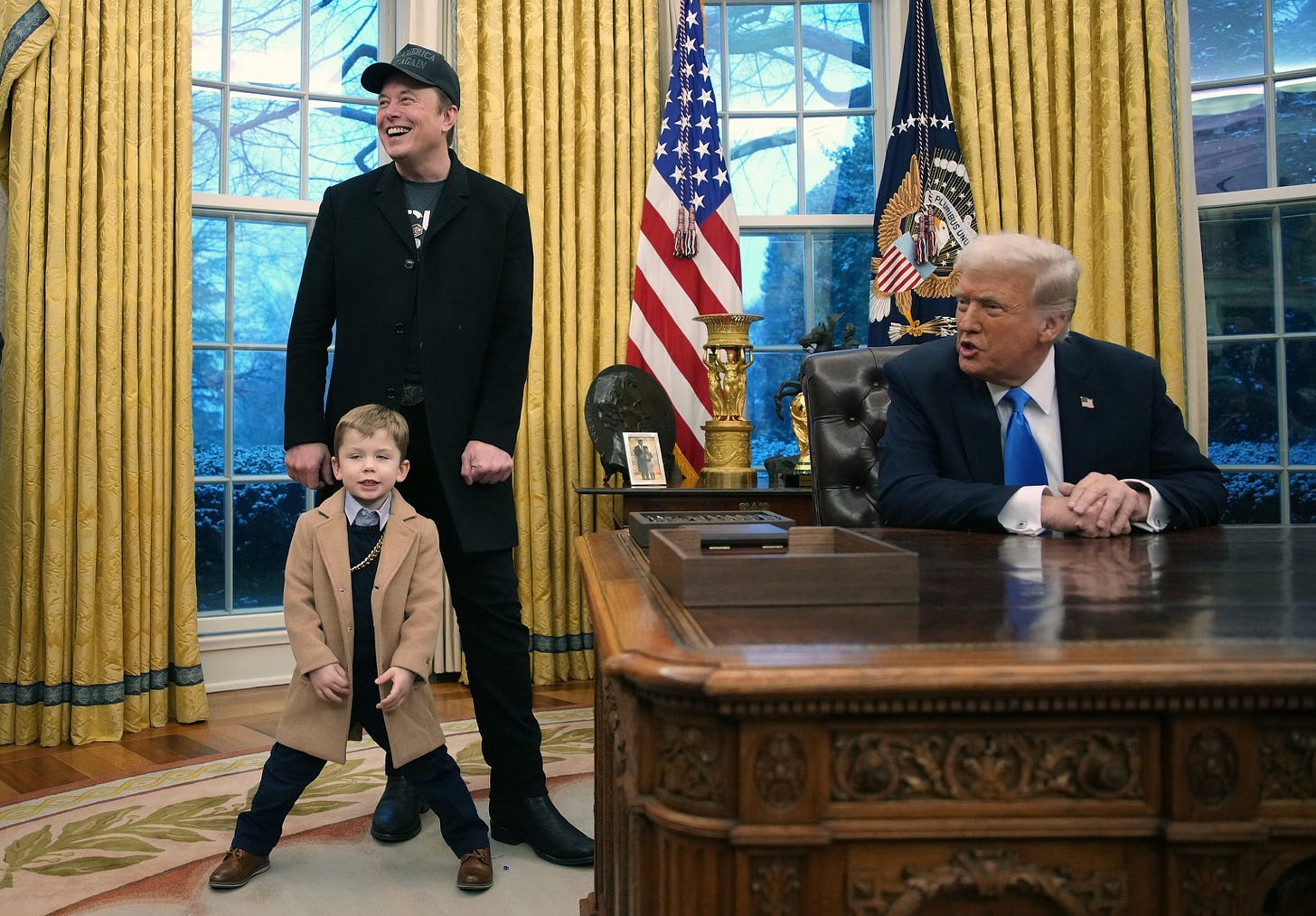 Musk's son 'Lil X' steals spotlight in the Oval Office - ABC News