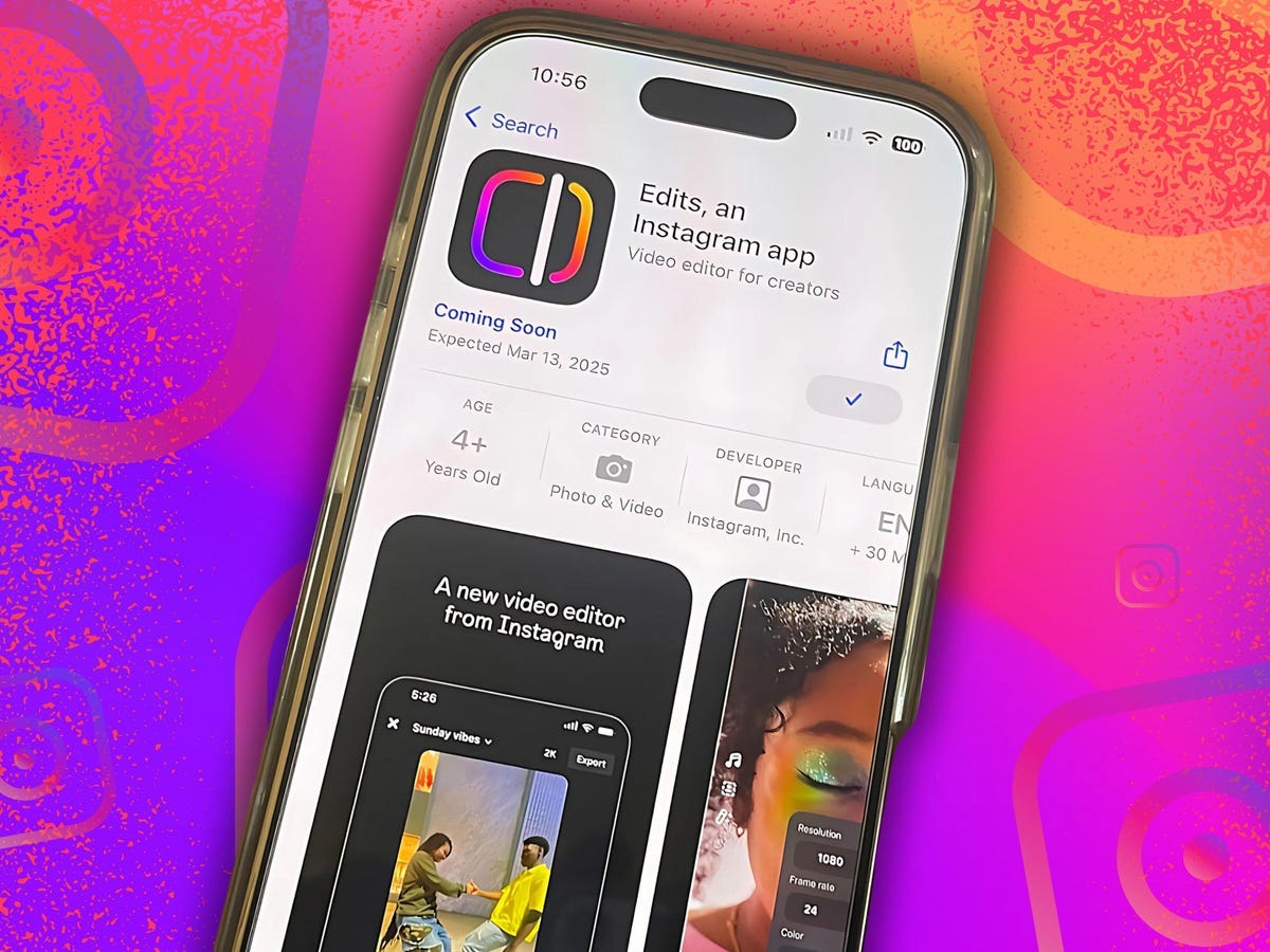 Instagram launches Edits video editor to rival TikTok's CapCut | ZDNET