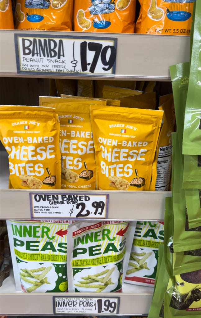 oven baked cheese bites  at trader joes