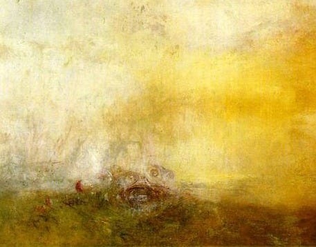 Sunrise with Sea Monsters is an 1845 painting by J.M.W. Turner, currently on display as part of a Turner show at the Art Gallery of Ontario.