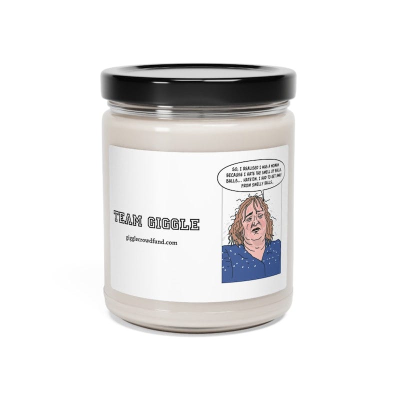 Sweaty Balls Team Giggle Scented Soy Candle, 9oz image 1