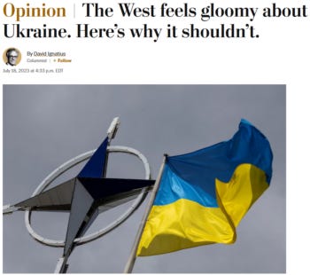 WaPo: The West feels gloomy about Ukraine. Here’s why it shouldn’t.
