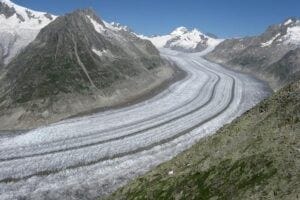 The Aletsch glacier in 2009, in Switzerland