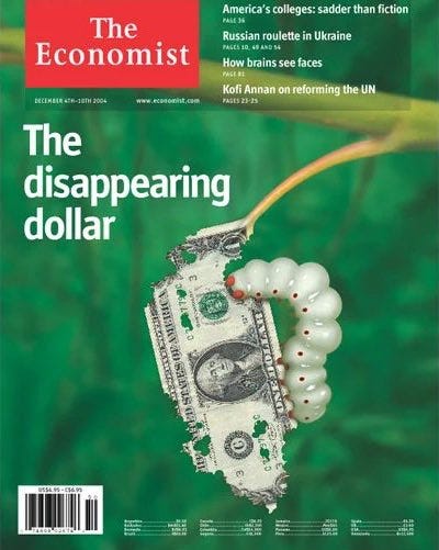 Michael A. Arouet on Twitter: "The end of the Dollar narrative is not new,  The Economist nailed it almost two decades ago. https://t.co/lsGtpnymor" /  Twitter