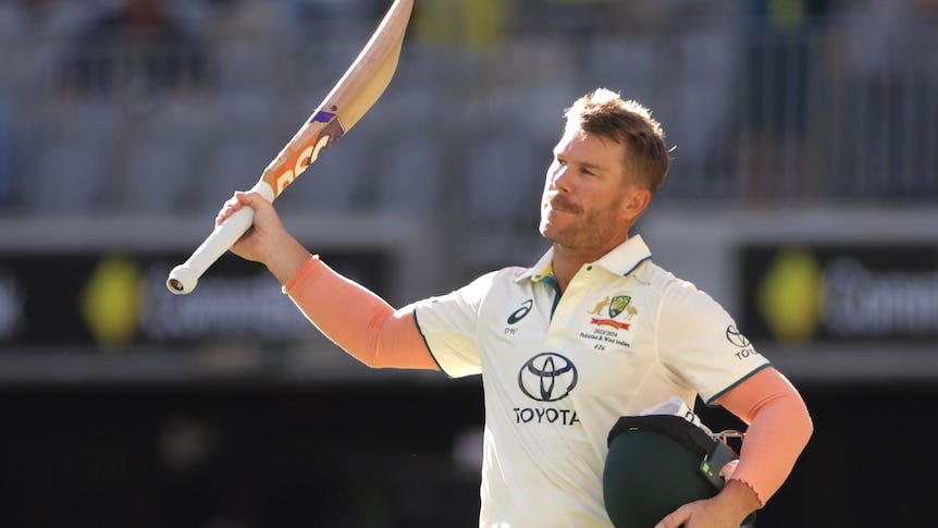 David Warner plays the hits in Perth to silence the critics, real and  imagined, as Australia dominates Pakistan - ABC News