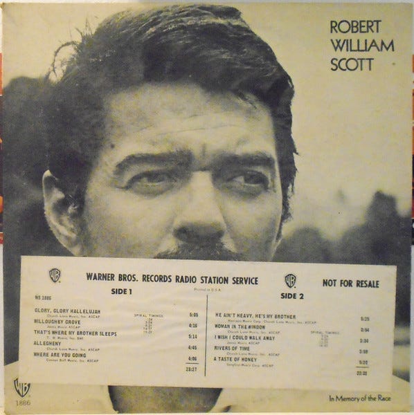 Robert William Scott – Robert William Scott (1970, Vinyl) - Discogs