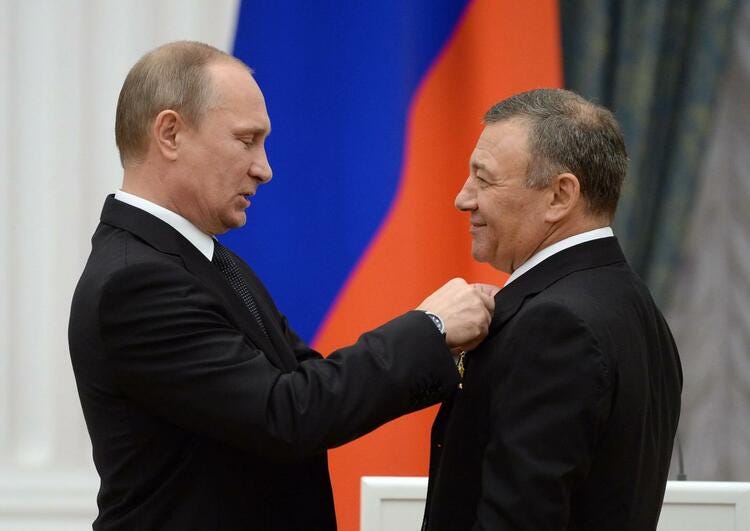 Vladimir Putin and Arkady Rotenberg