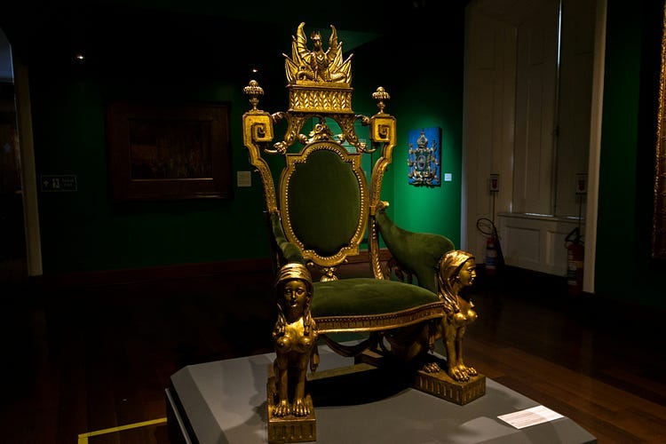 A gold Throne