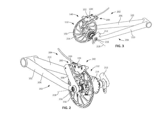 SRAM patent 'universal brake mount' (USPTO/SRAM)