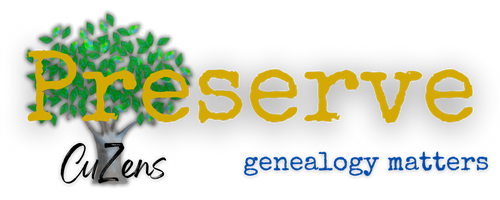CuZens Logo Tree and Preserve Genealogy Matters