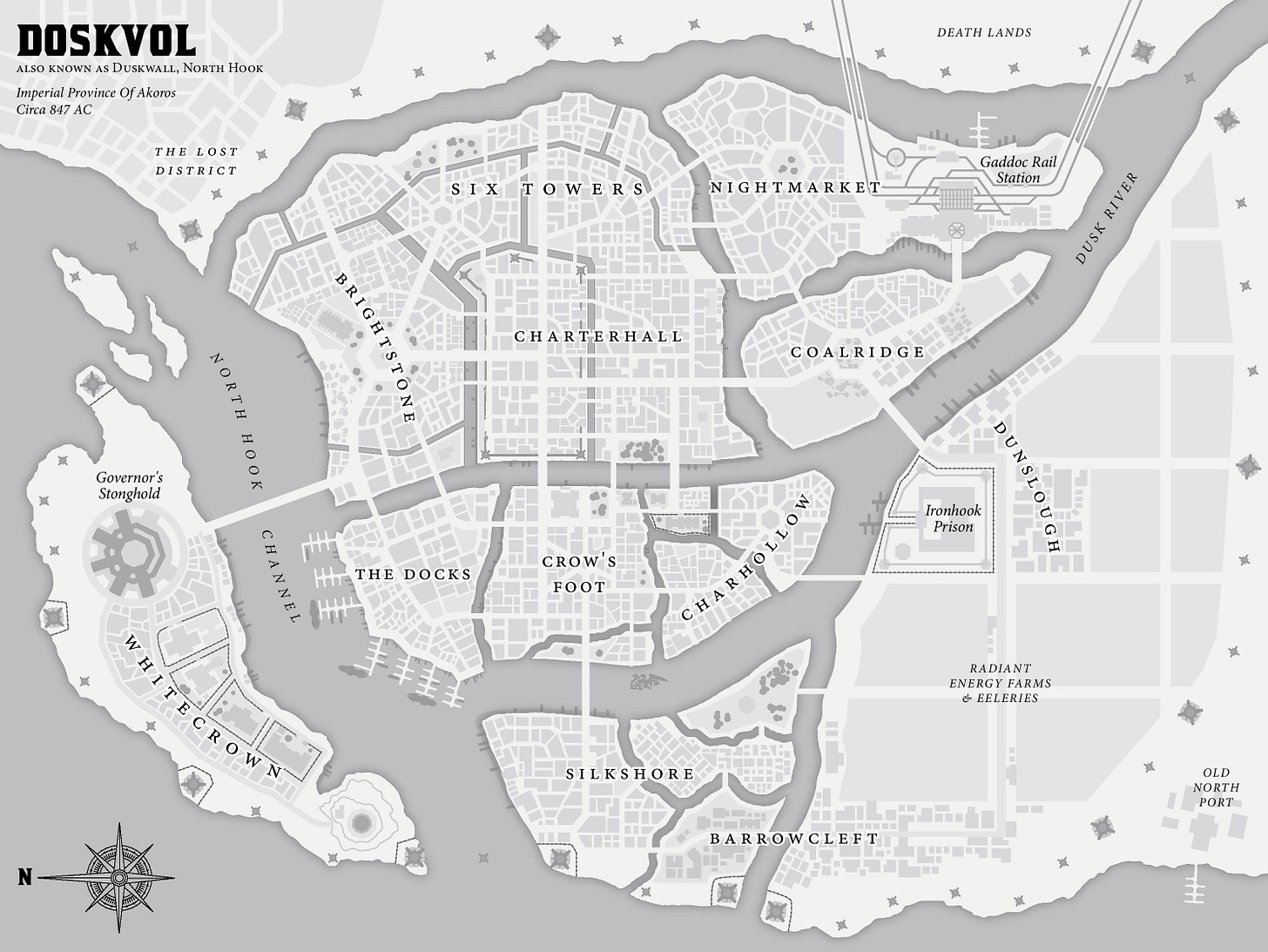 Doskvol District Map in Doskvol| World Anvil