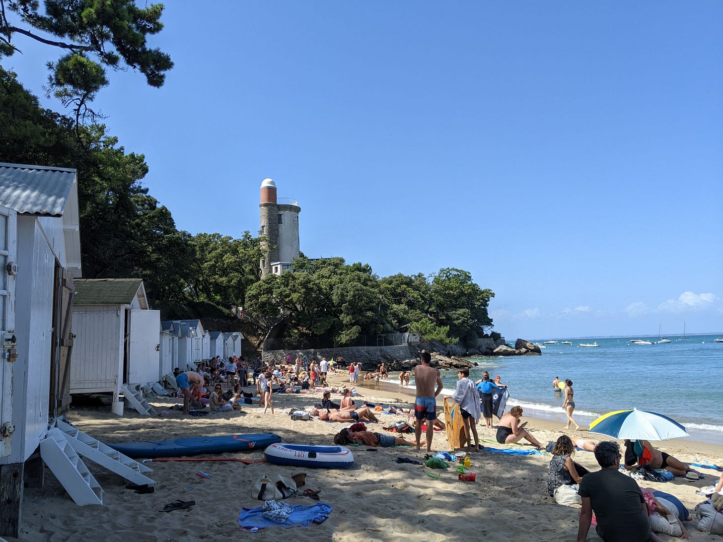Beach cove in Noirmoutier, France