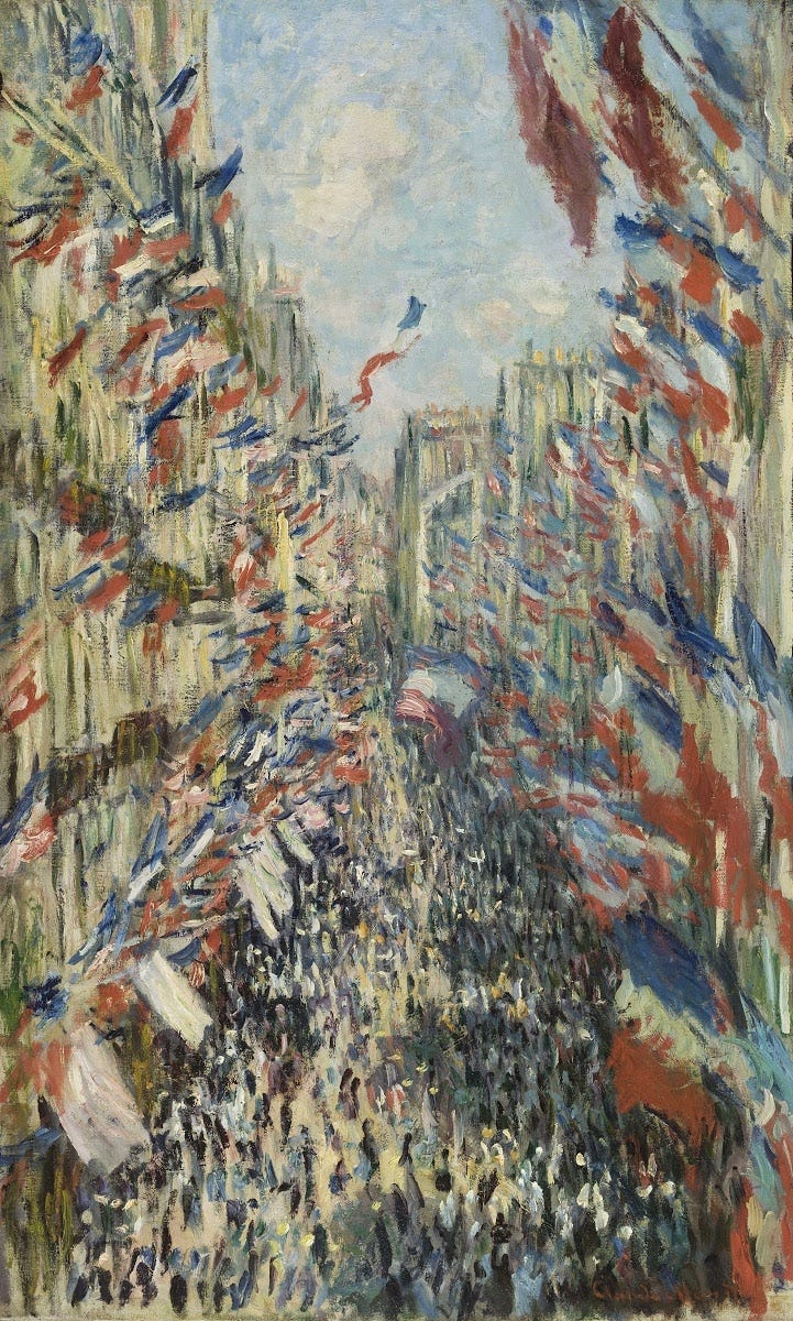The Rue Montorgueil in Paris. Celebration of June 30, 1878 - Claude Monet —  Google Arts & Culture