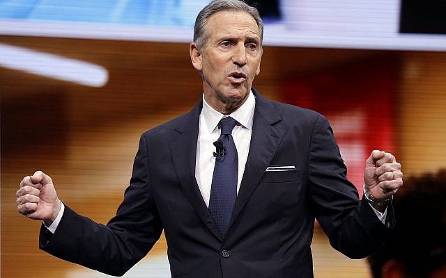 In this March 22, 2017, file photo, Starbucks CEO Howard Schultz speaks at the Starbucks annual shareholders meeting in Seattle. (AP Photo/Elaine Thompson, File)