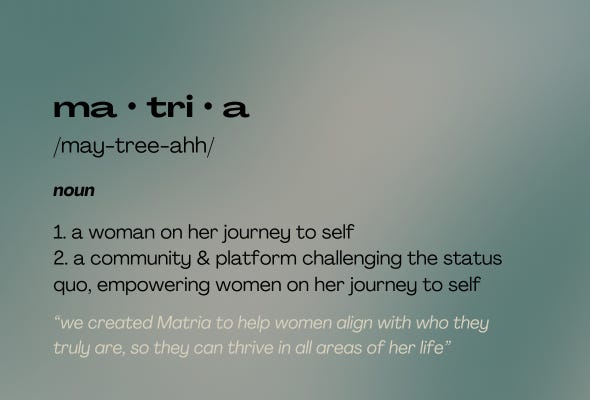the phonetic spelling of the word 'Matria' pronounced may tree ahh