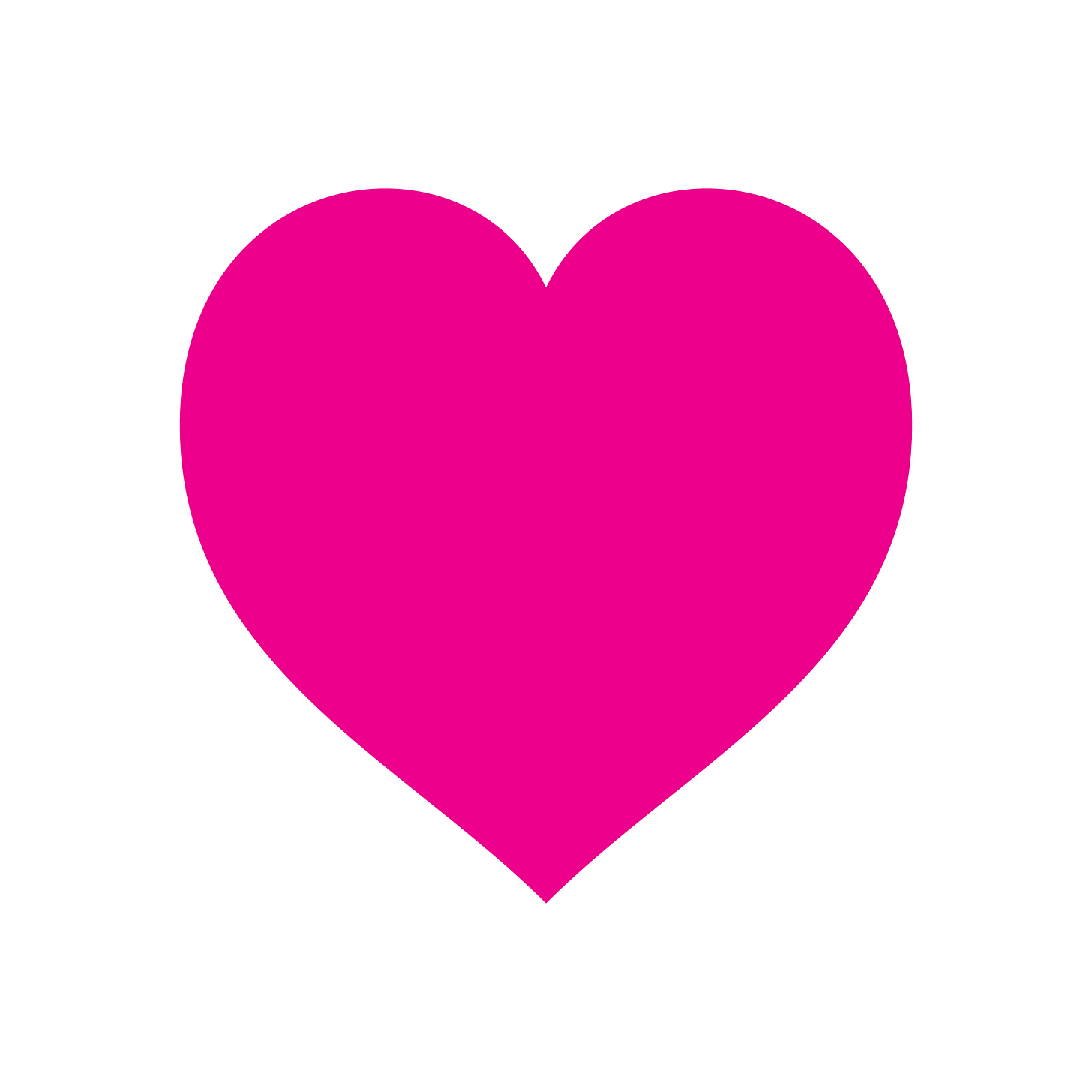 Big hot pink valentine heart!