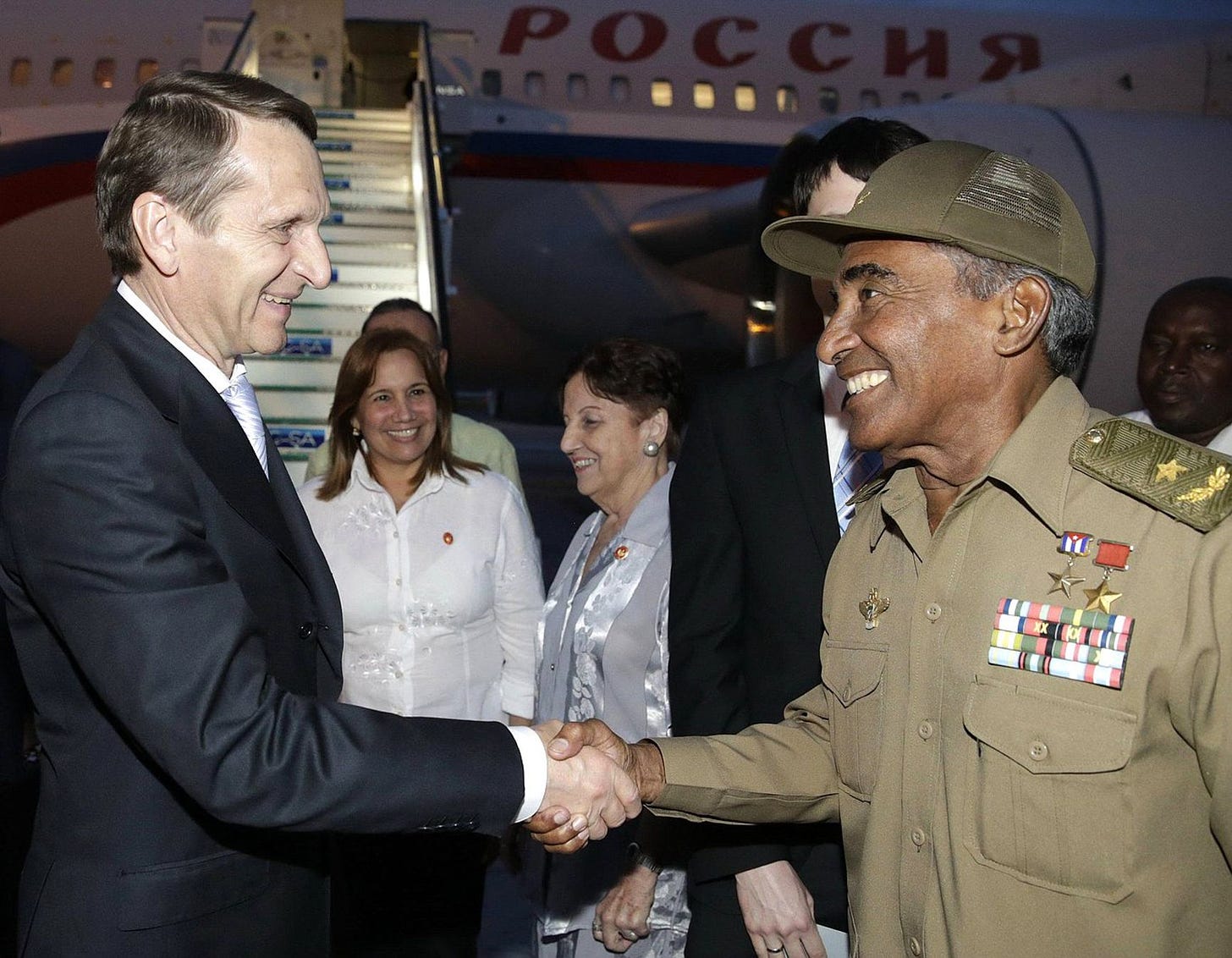 Head of the Foreign Intelligence Service Sergey Naryshkin in Cuba