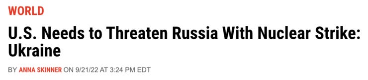 Last week, Zelensky again called on NATO to perform a pre-emptive strike before walking back the comments