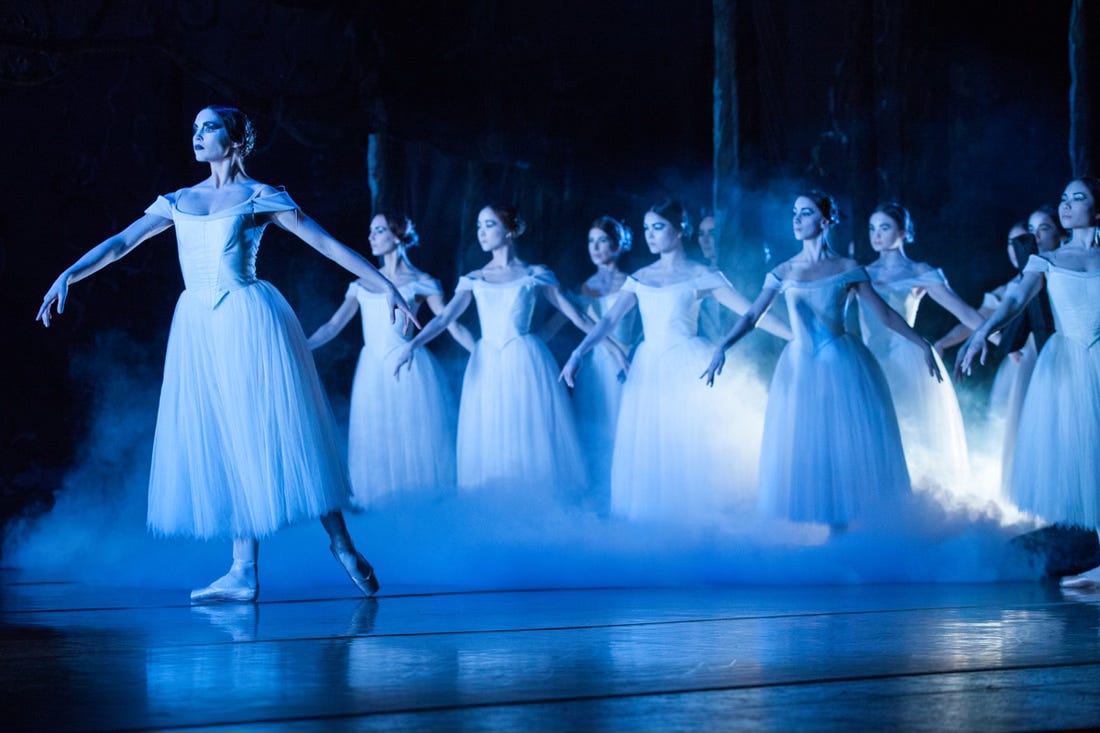 Still from Toa Fraswer's 2013 film of Royal New Zealand Ballet's production of Giselle