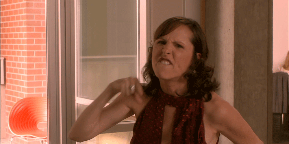 Molly Shannon saying the f-word in GRAY MATTERS.