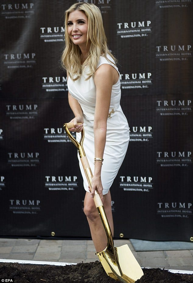 Ivanka Trump gets her hands dirty at ceremonial groundbreaking of new ...
