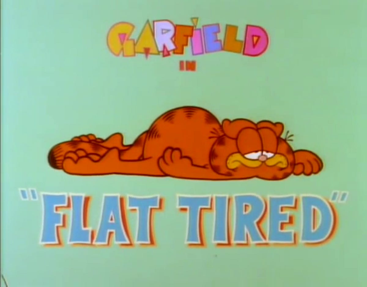 Flat Tired | Garfield Wiki | Fandom