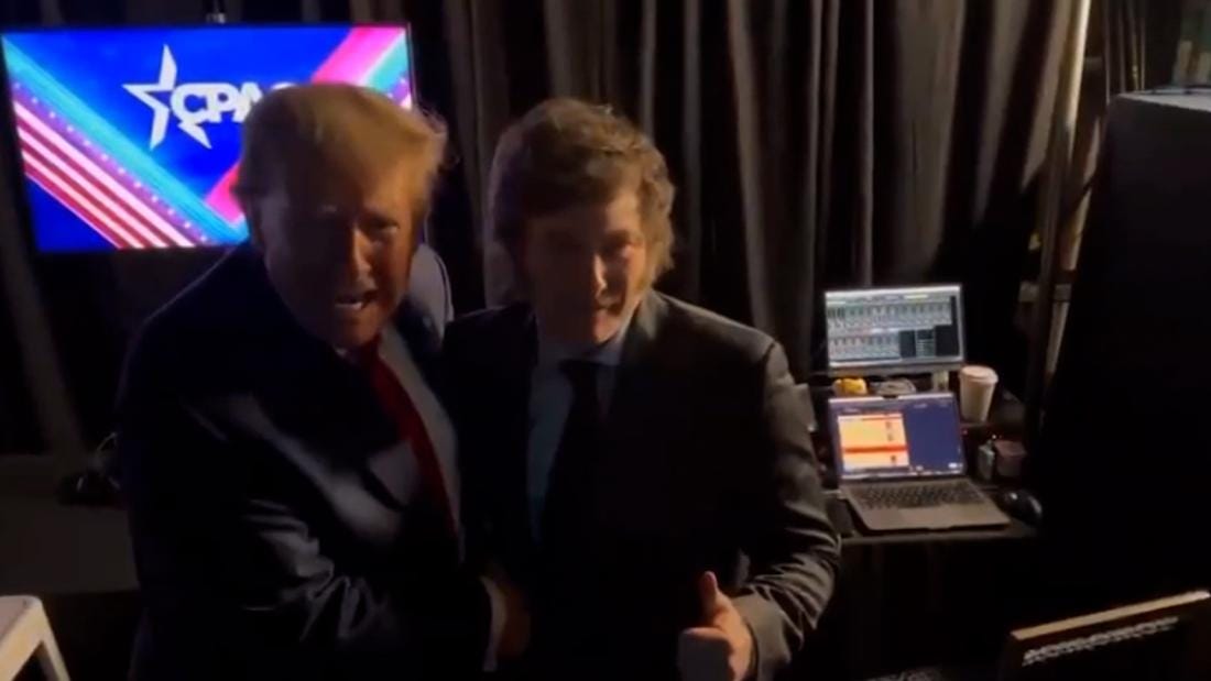 El presidente de Argentina, Javier Milei, se reúne con Donald Trump ...