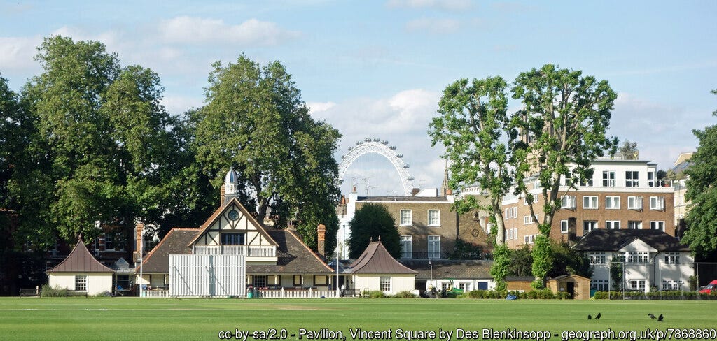 Vincent Square cricket pavilion