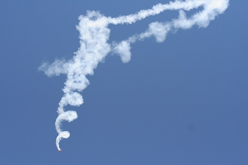 File:Oracle plane downward spiral smoke.jpg