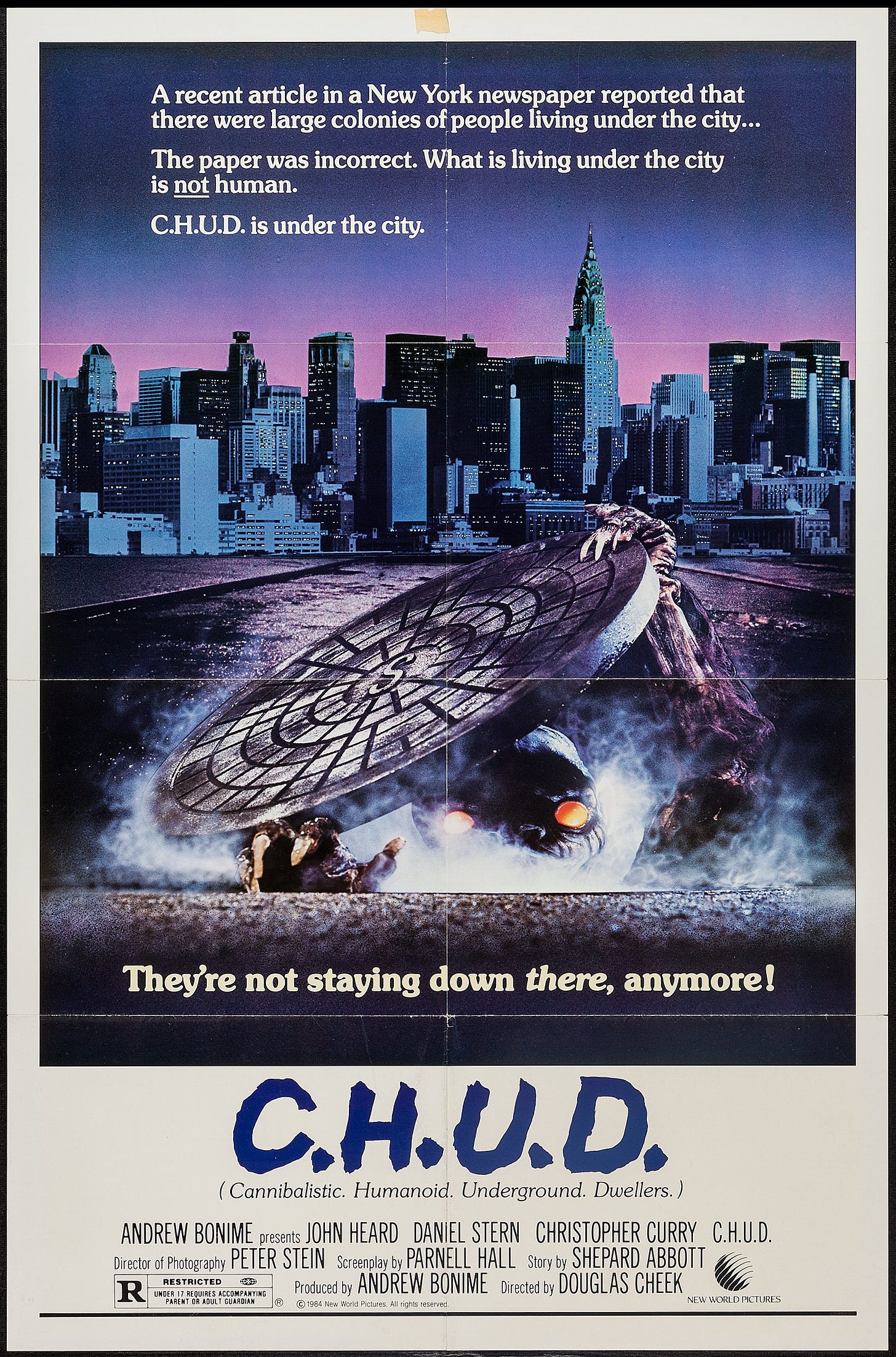 C.H.U.D. (New World, 1984). One Sheet (27" X 41"). Horror.. ... | Lot  #54077 | Heritage Auctions