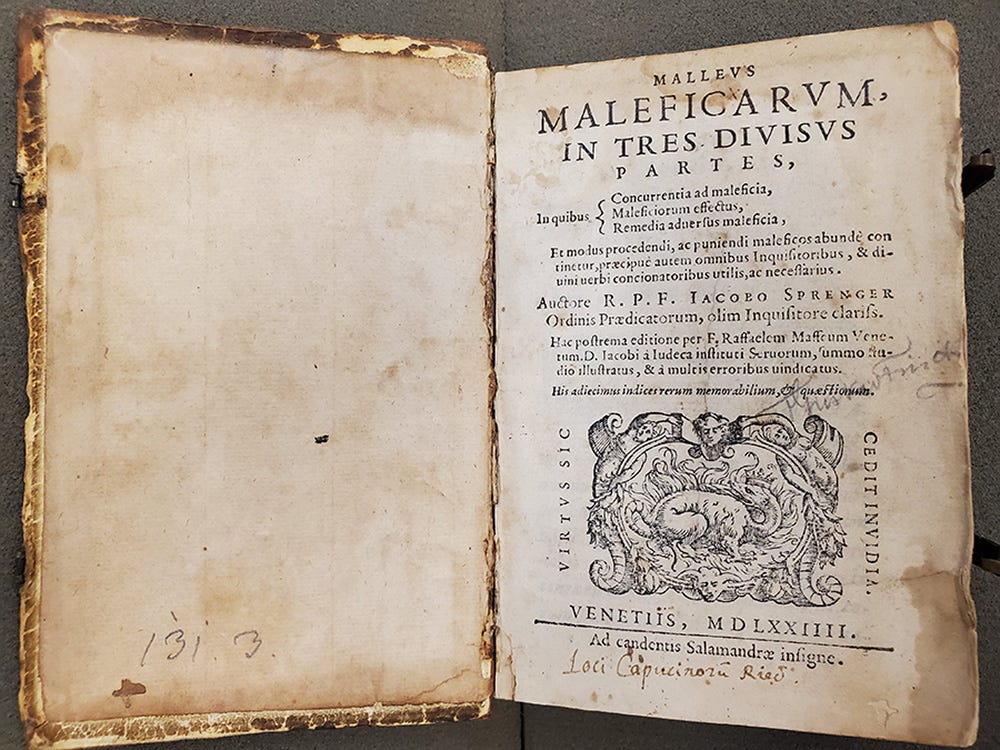 The Malleus Maleficarum: A 15th Century Treatise on Witchcraft - University  Libraries | Washington University in St. Louis