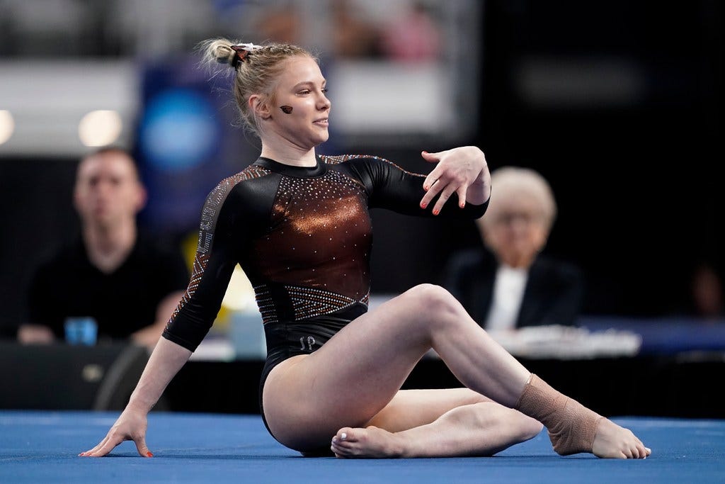 Oregon State's Jade Carey takes fourth in all-around, second in uneven bars  at NCAA gymnastics championships - oregonlive.com