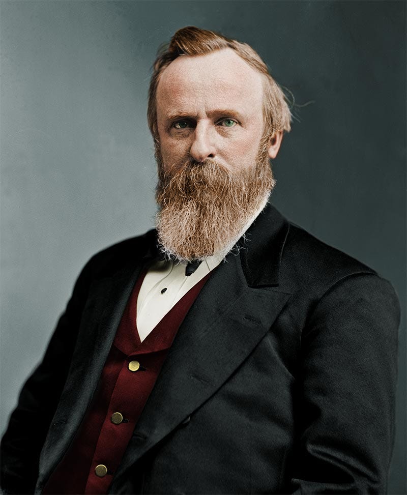 Unpopular Opinion: Rutherford B. Hayes was a good president and he would be  ranked much higher for everyone if he had served two terms. : r/Presidents