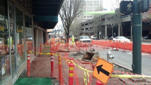 Construction On Pacific Avenue