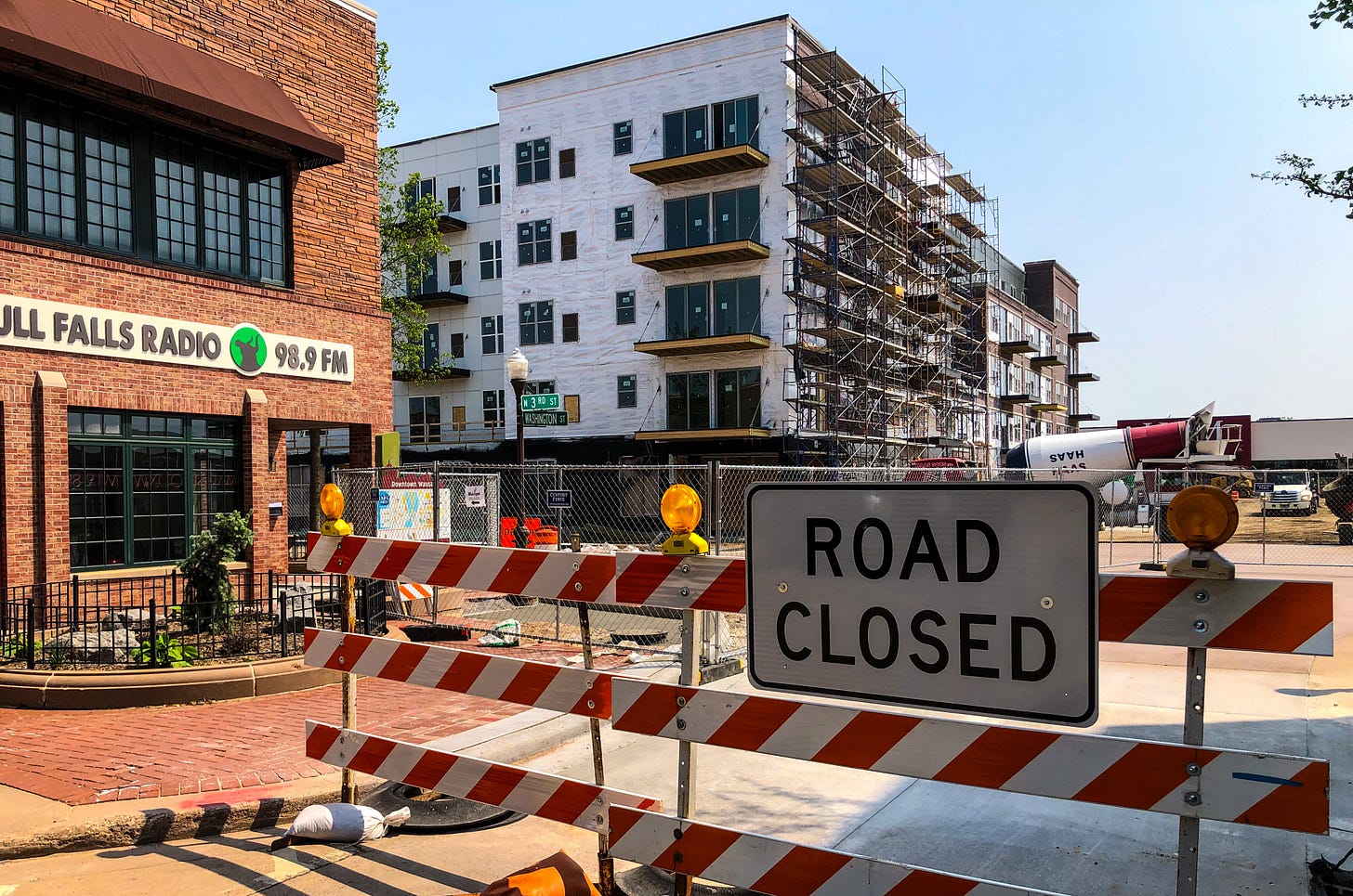 Downtown Wausau Washington Street and Third Street construction Downtown Wausau Washington Street and Third Street construction