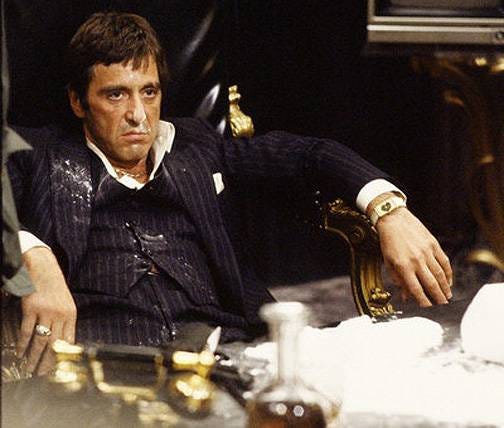 In Scarface (1983), Al Pacino took method acting to an extreme level. He  insisted on snorting real cocaine and using real bullets in the climactic  gun battle. Sadly, three extra were killed