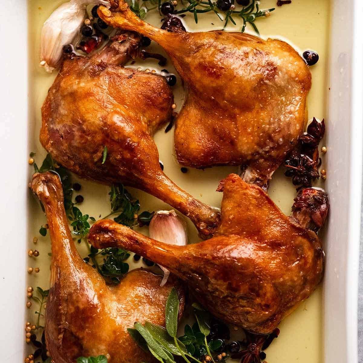 Duck Confit - French slow roasted duck legs
