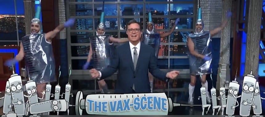 This Is Comedy? Colbert Dances with Vaccines