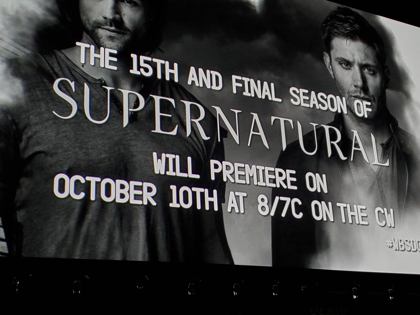 Supernatural 15 final season posting at Comic Con 2019