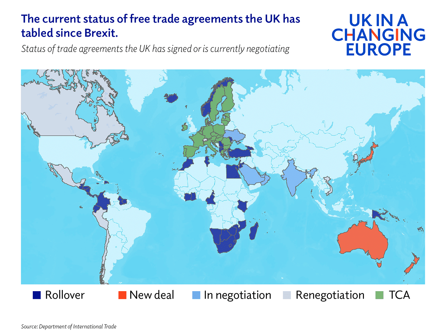 Trade tracker: UK trade deals - UK in a changing Europe