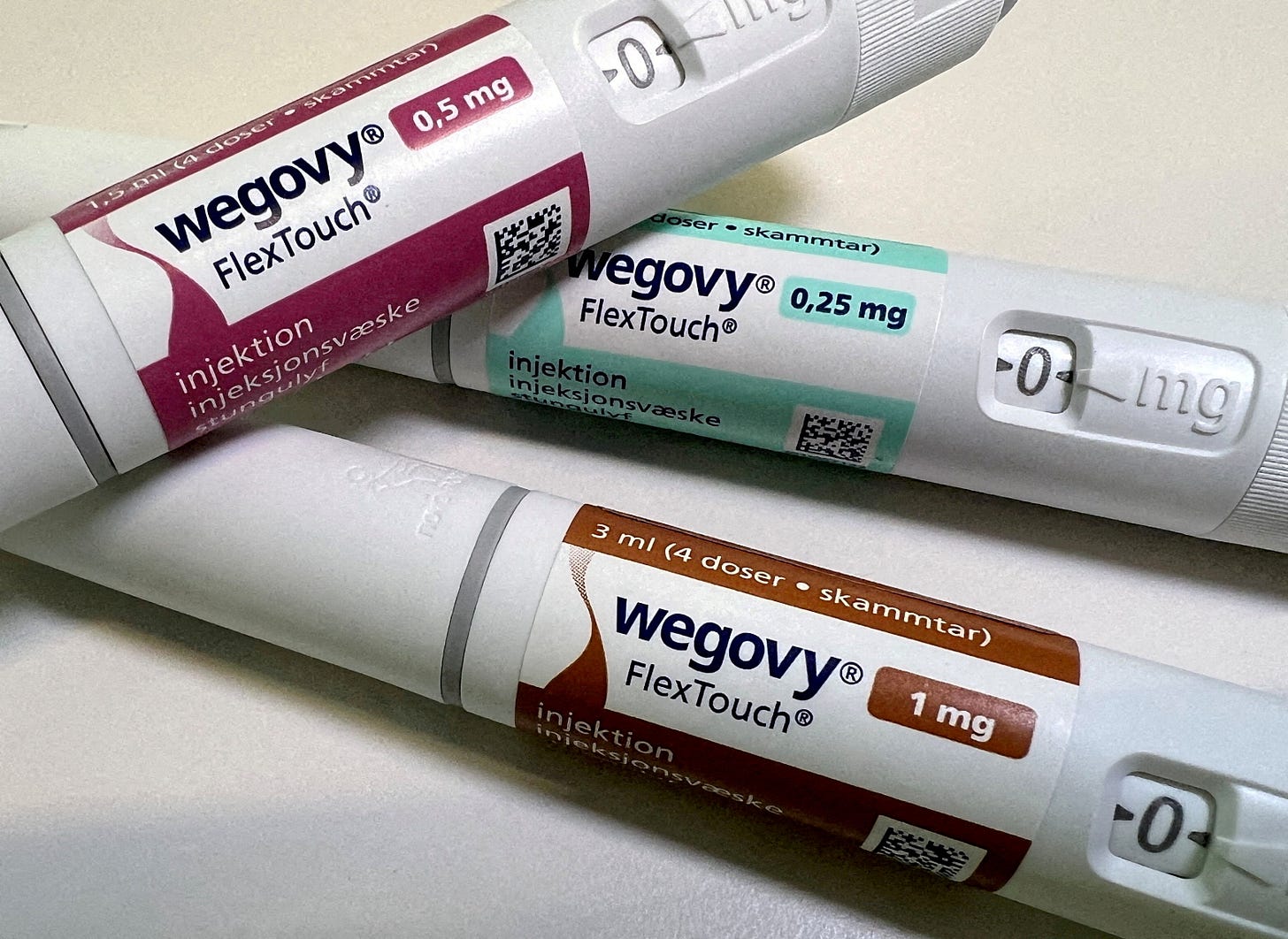 Injection pens of Novo Nordisk's weight-loss drug Wegovy are shown in this photo illustration in Oslo