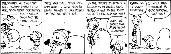 What is the best double meaning calvin and hobbes comic strip? - Quora