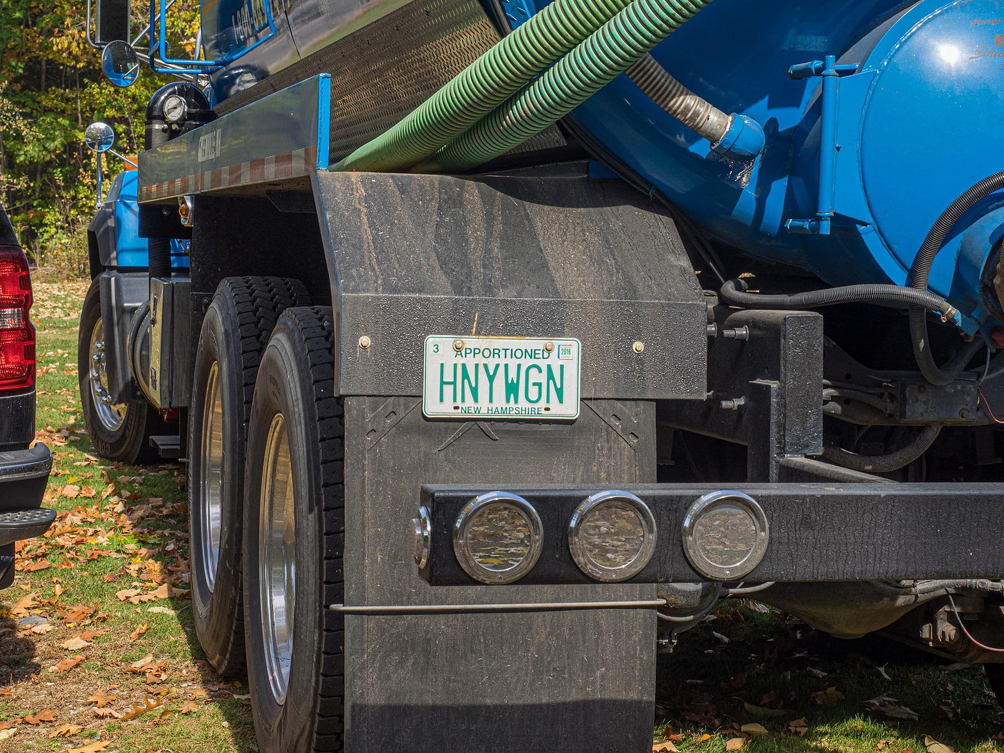 Vanity plate for "Honey Wagon"