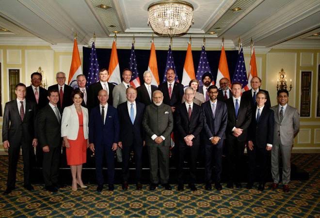 PM Modi meets Tim Cook, Sundar Pichai, other CEOs in US: Here's what he  said - BusinessToday